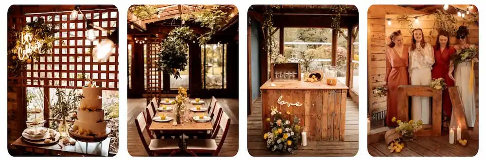 Décors de mariage inspiration Italie