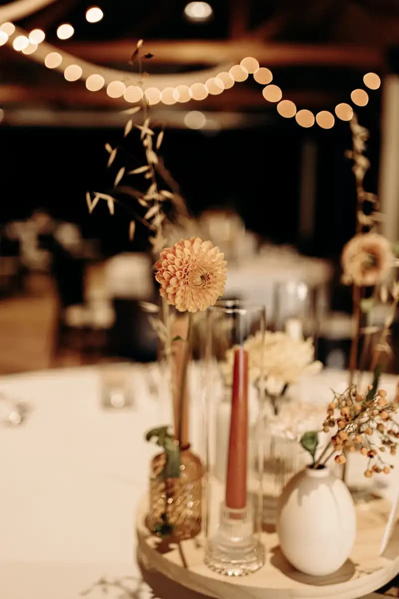 Décoration salle mariage automne