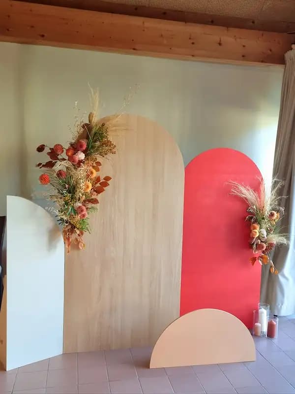 Décoration backdrop coloré pour photobooth