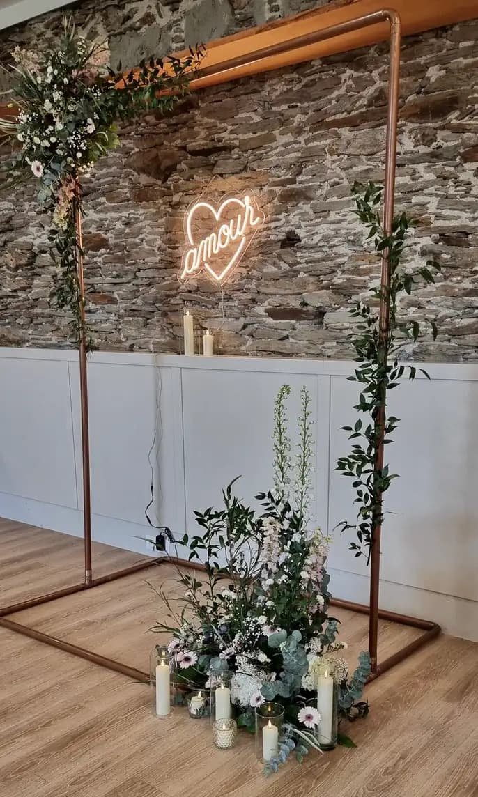 Décoration arche florale pour photobooth